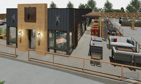 Restaurant 202 - Exterior concept rendering